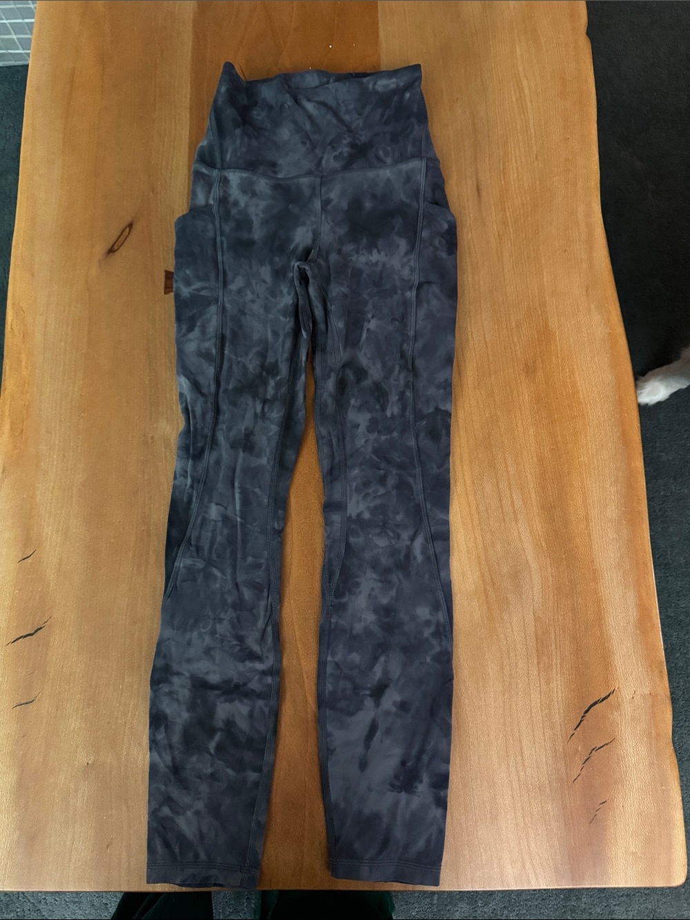 lululemon athletica Dark Charcoal Tie-Dye High-Rise Leggings